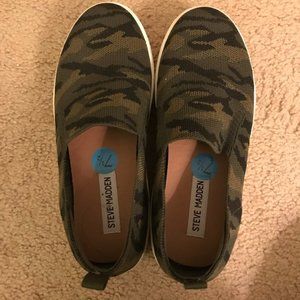 Camo Slip On Steve Madden Platform Sneakers